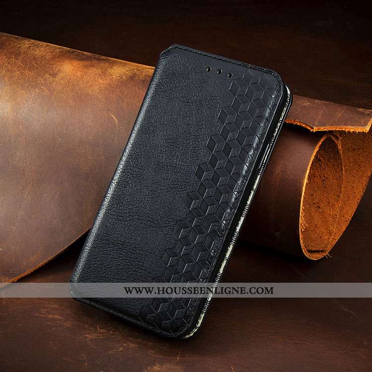 Coque Xiaomi Redmi 9 Protection Cuir Étui Vin Rouge Incassable Housse Bordeaux