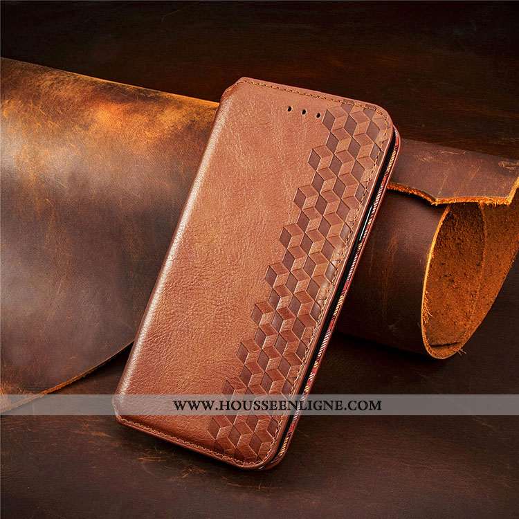 Coque Xiaomi Redmi 9 Protection Cuir Étui Vin Rouge Incassable Housse Bordeaux