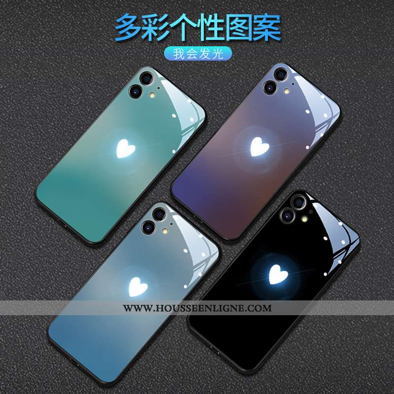 Coque iPhone 12 Mode Protection Tendance Étui Couvercle Arrière Tout Compris Dégradé De Couleur Bleu