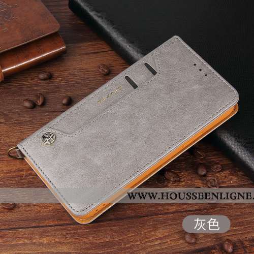 Coque iPhone 12 Pro Cuir Véritable Cuir Business Téléphone Portable Incassable Housse Carte Rouge