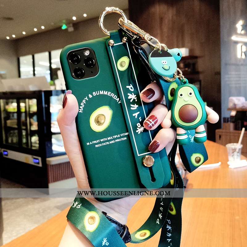 Coque iPhone 12 Pro Max Protection Personnalité Silicone Vert Luxe Tendance Fluide Doux Verte