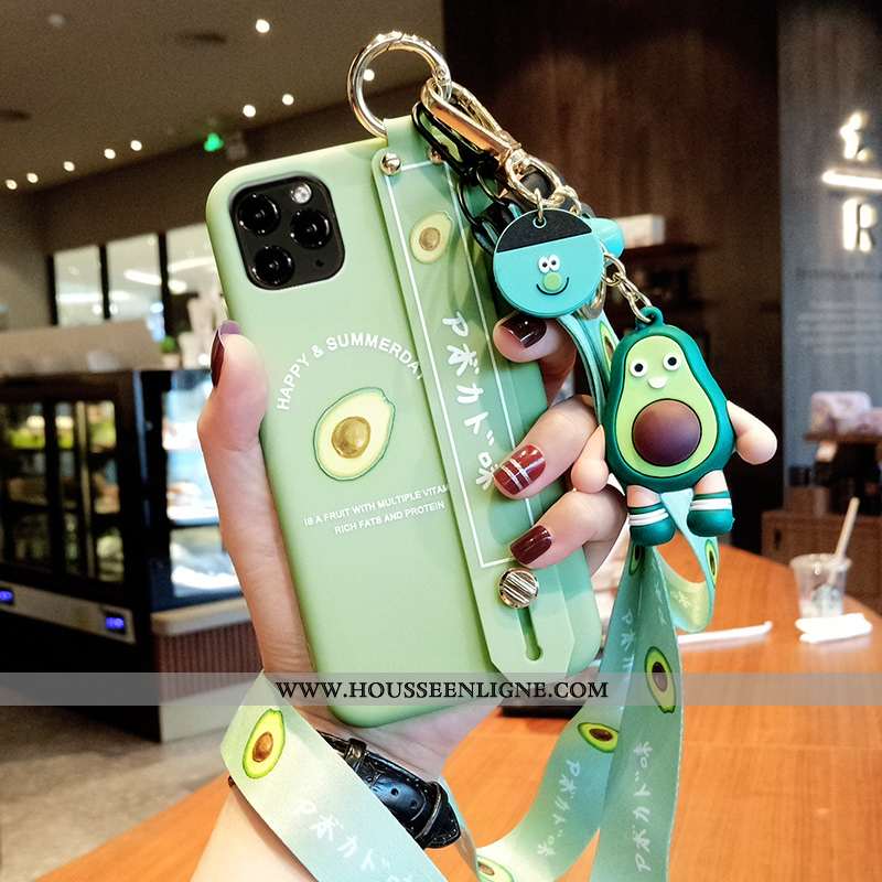 Coque iPhone 12 Pro Max Protection Personnalité Silicone Vert Luxe Tendance Fluide Doux Verte