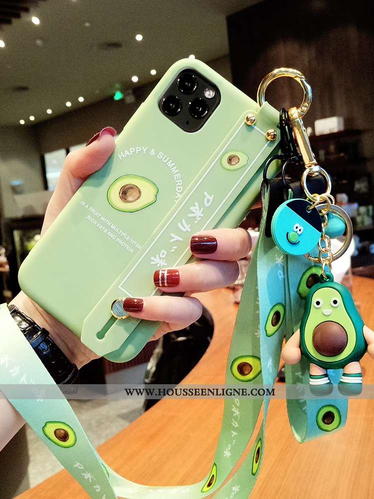 Coque iPhone 12 Pro Max Protection Personnalité Silicone Vert Luxe Tendance Fluide Doux Verte