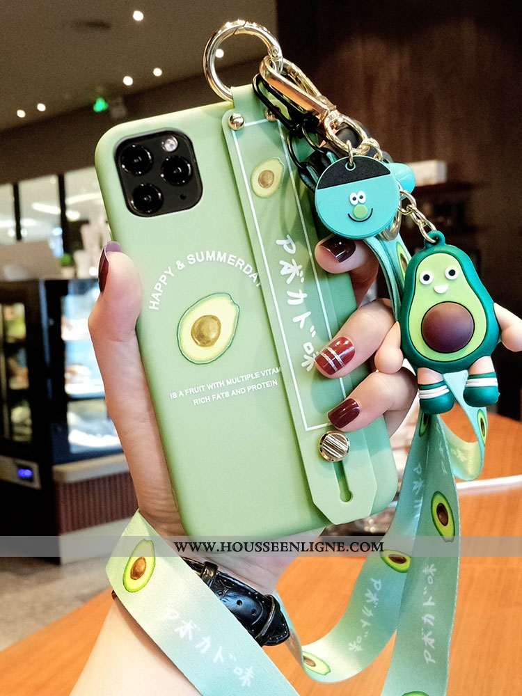 Coque iPhone 12 Pro Max Protection Personnalité Silicone Vert Luxe Tendance Fluide Doux Verte