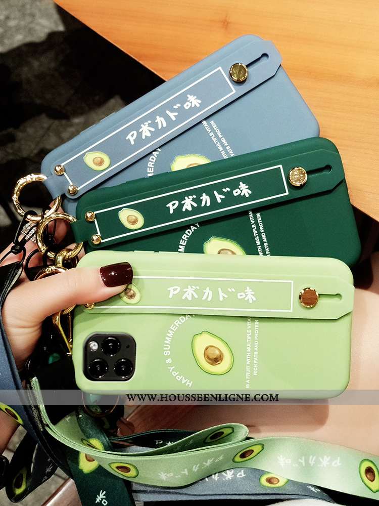 Coque iPhone 12 Pro Max Protection Personnalité Silicone Vert Luxe Tendance Fluide Doux Verte
