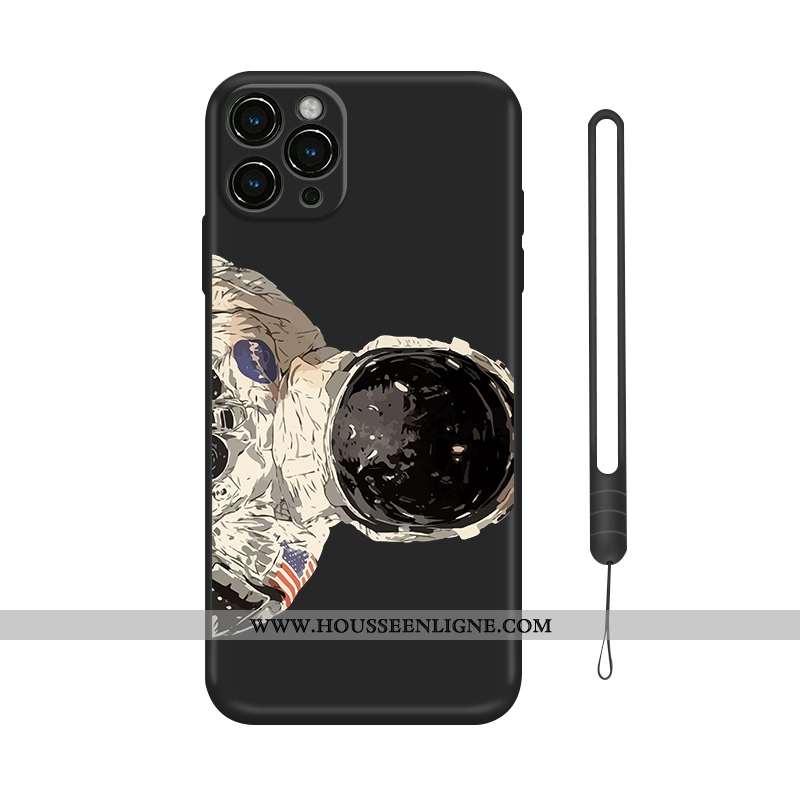 Coque iPhone 12 Pro Tendance Silicone Noir Téléphone Portable Tout Compris Personnalité