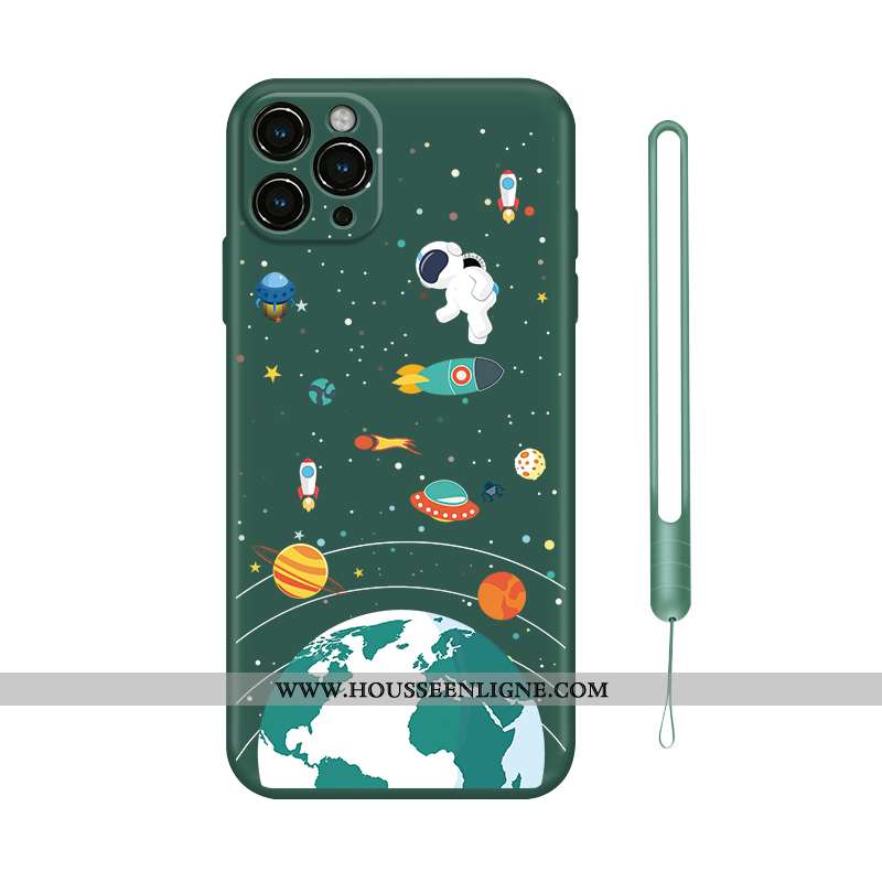 Coque iPhone 12 Pro Tendance Silicone Noir Téléphone Portable Tout Compris Personnalité