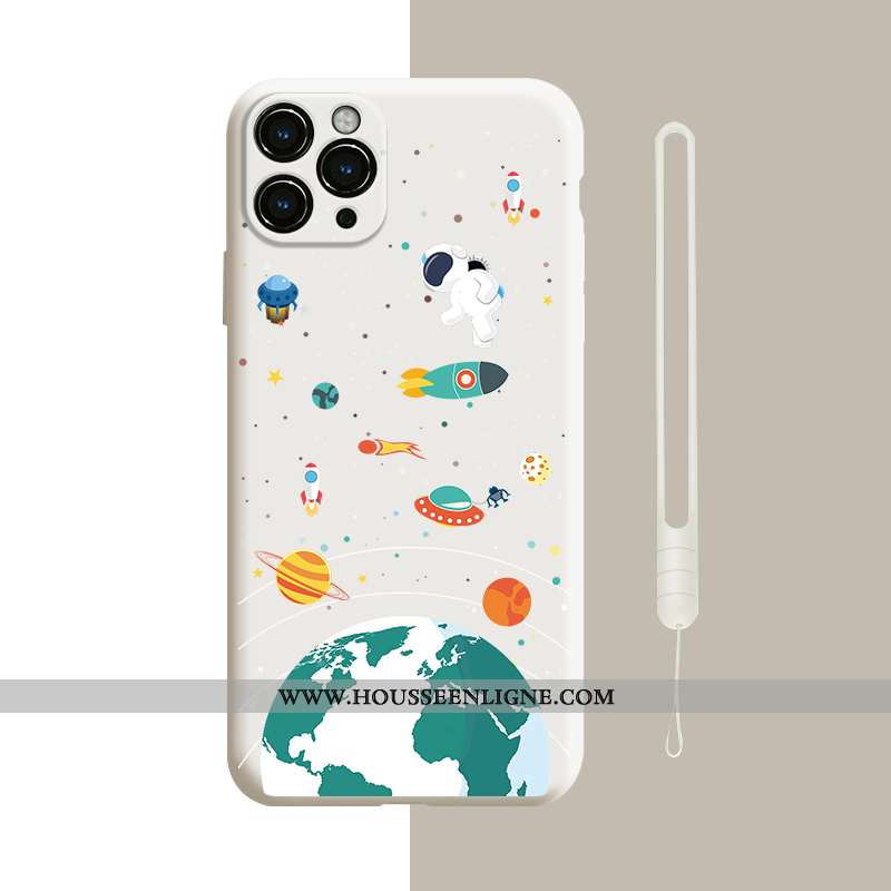 Coque iPhone 12 Pro Tendance Silicone Noir Téléphone Portable Tout Compris Personnalité
