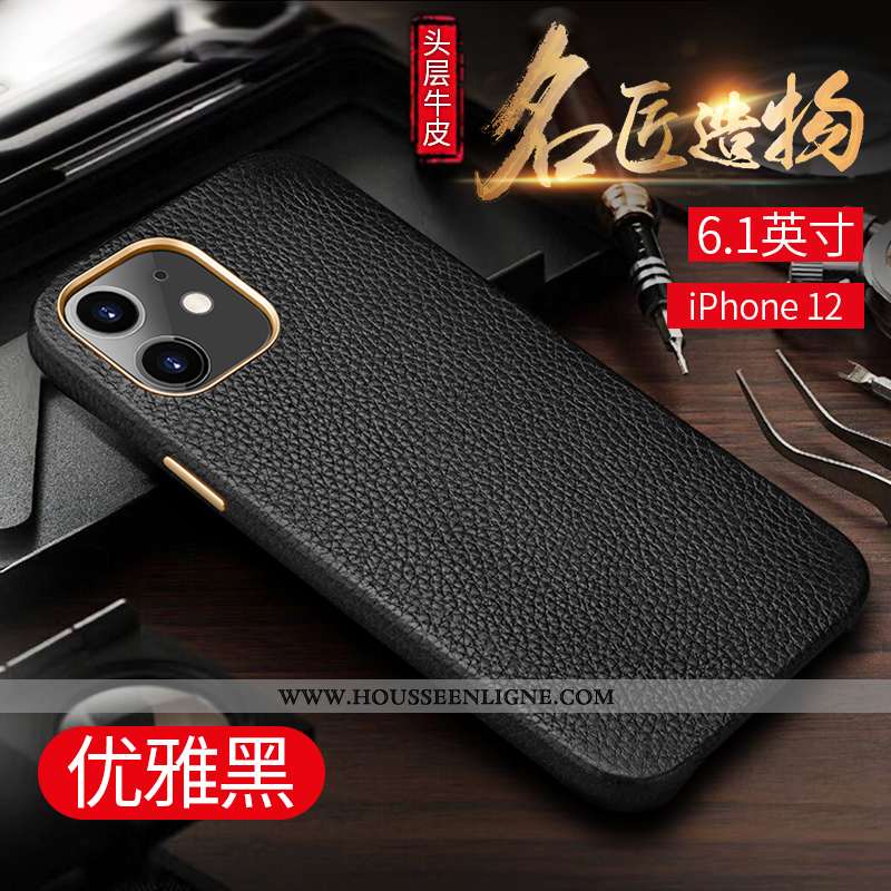 Coque iPhone 12 Tendance Protection Luxe Luxe Créatif Téléphone Portable Business Verte