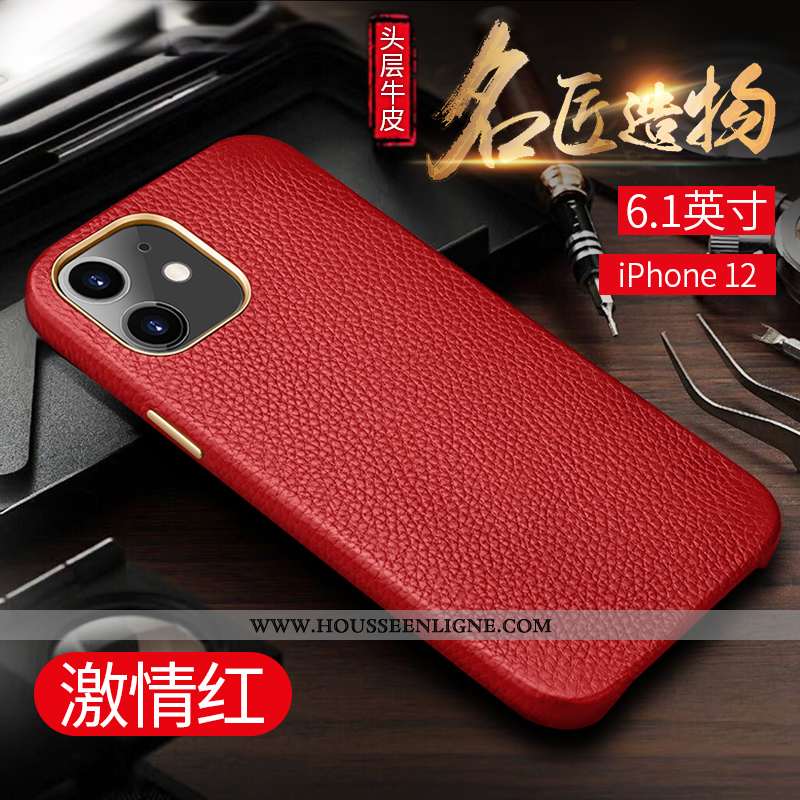 Coque iPhone 12 Tendance Protection Luxe Luxe Créatif Téléphone Portable Business Verte