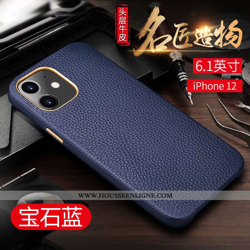 Coque iPhone 12 Tendance Protection Luxe Luxe Créatif Téléphone Portable Business Verte