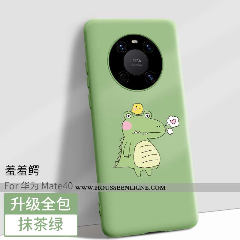 Housse Huawei Mate 40 Dessin Animé Fluide Doux Incassable Téléphone Portable Tout Compris Noir Coque