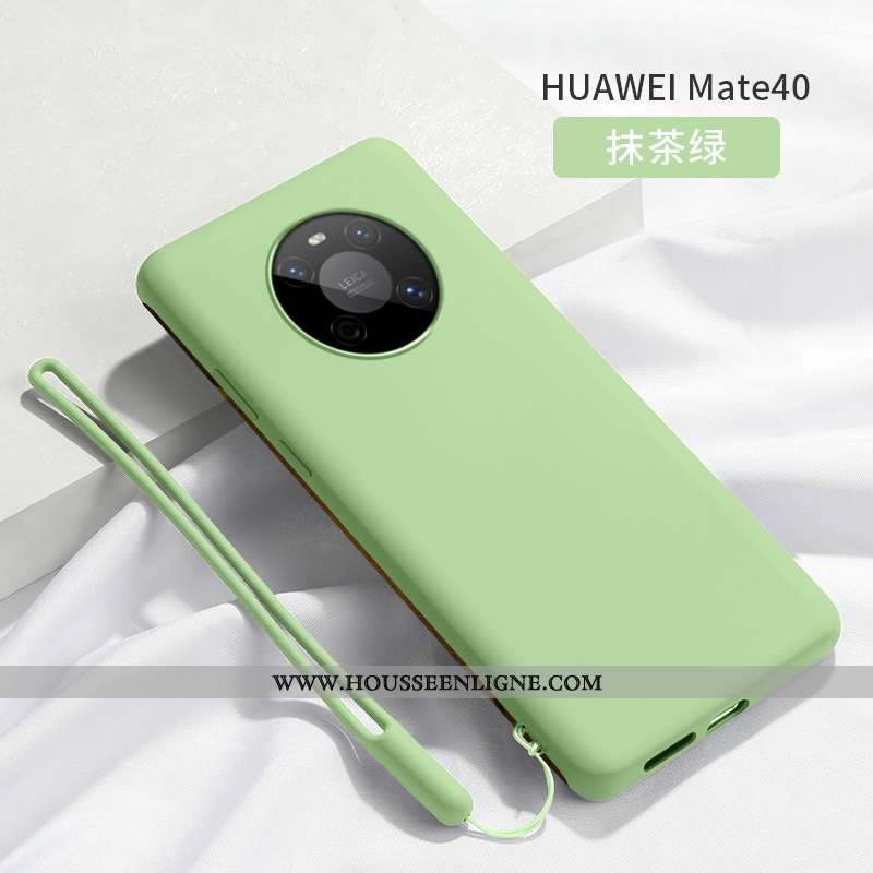 Housse Huawei Mate 40 Légère Silicone Protection Téléphone Portable Ultra Vert Simple Verte