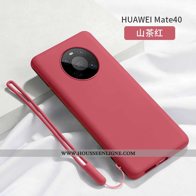 Housse Huawei Mate 40 Légère Silicone Protection Téléphone Portable Ultra Vert Simple Verte