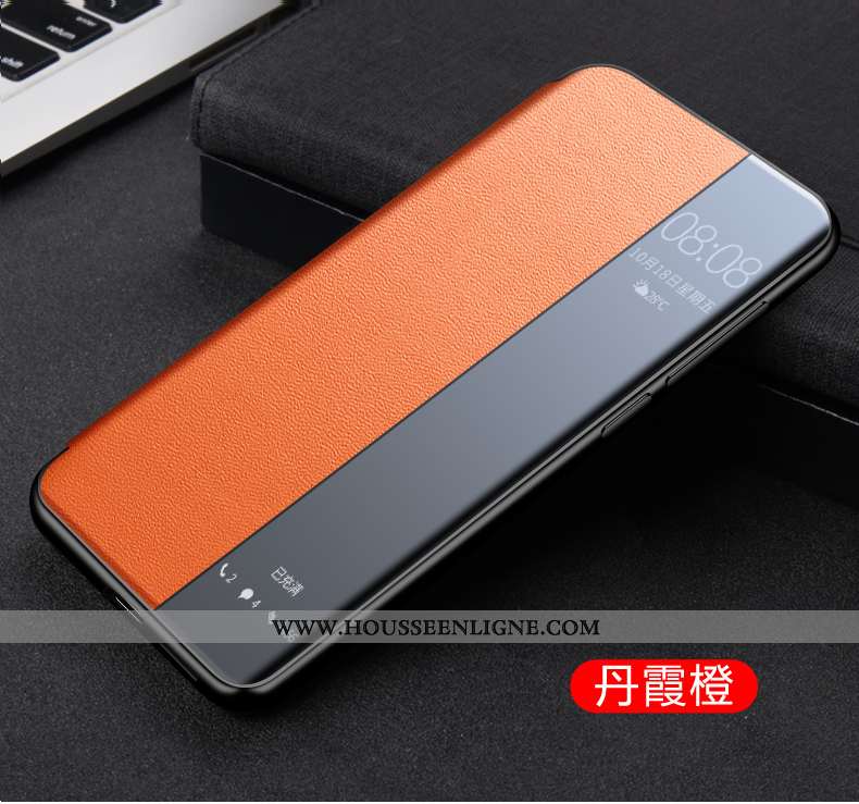 Housse Huawei Mate 40 Pro+ Cuir Véritable Cuir Tout Compris Étui Incassable Protection Noir