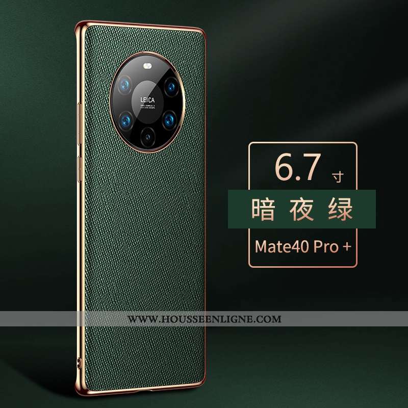 Housse Huawei Mate 40 Pro+ Cuir Véritable Protection Luxe Violet Tout Compris Luxe Incassable