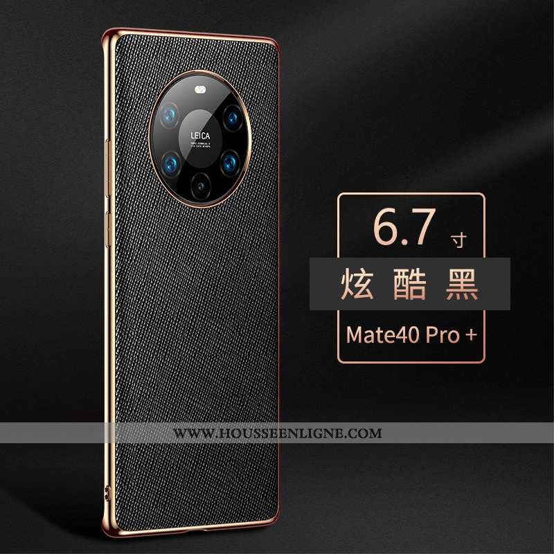 Housse Huawei Mate 40 Pro+ Cuir Véritable Protection Luxe Violet Tout Compris Luxe Incassable