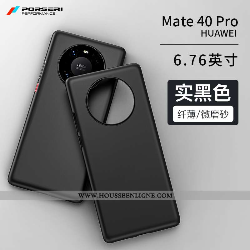 Housse Huawei Mate 40 Pro Personnalité Ultra Protection Légère Étui Délavé En Daim Simple Bleu