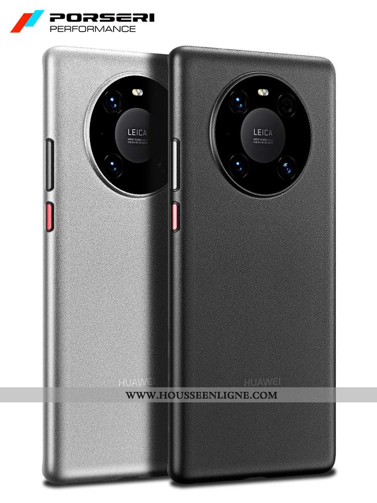 Housse Huawei Mate 40 Pro Personnalité Ultra Protection Légère Étui Délavé En Daim Simple Bleu