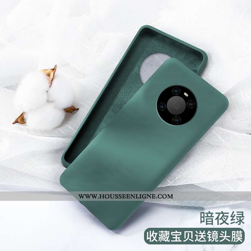 Housse Huawei Mate 40 Pro Silicone Protection Coque Simple Nouveau Tout Compris Vert Verte