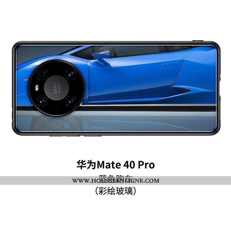 Housse Huawei Mate 40 Pro Silicone Verre Tendance Dessin Animé Europe Étui Créatif Orange