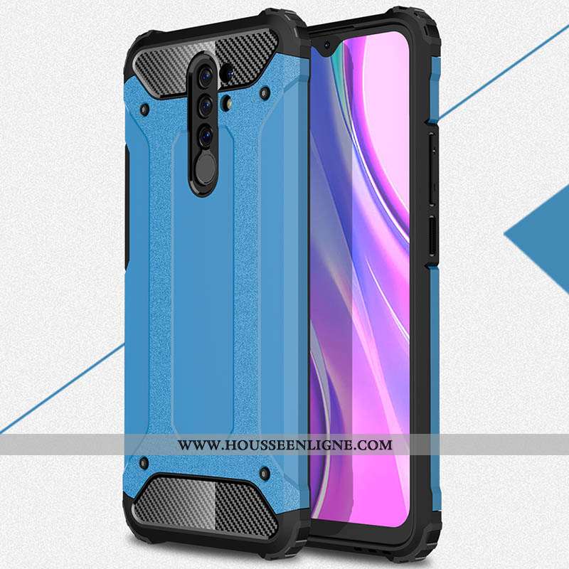 Housse Xiaomi Redmi 9 Délavé En Daim Fluide Doux Noir Argent Silicone Téléphone Portable Protection