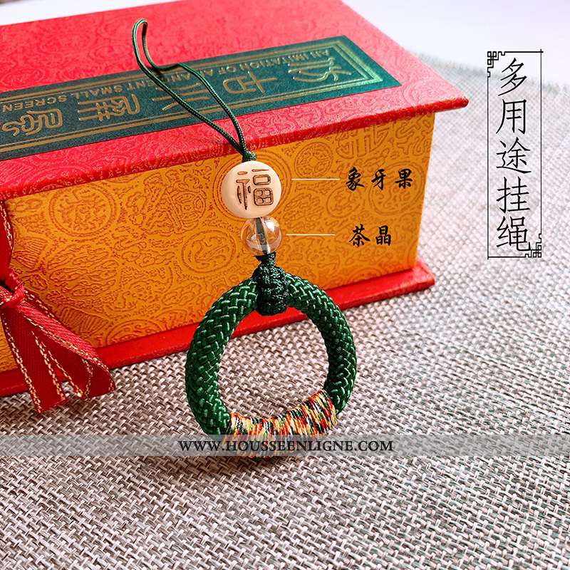Housse Xiaomi Redmi 9 Gaufrage Tendance Ornements Suspendus Délavé En Daim Coque Fluide Doux Tissu R