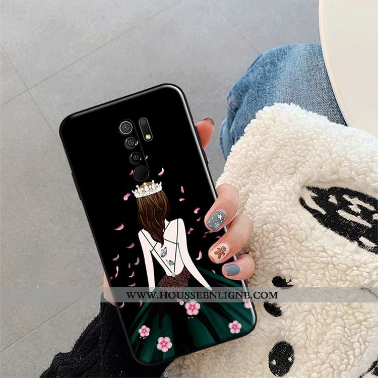 Housse Xiaomi Redmi 9 Protection Créatif Mode Rouge Tendance Incassable Coque Bordeaux