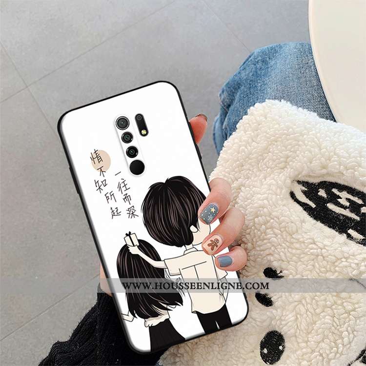 Housse Xiaomi Redmi 9 Protection Créatif Mode Rouge Tendance Incassable Coque Bordeaux