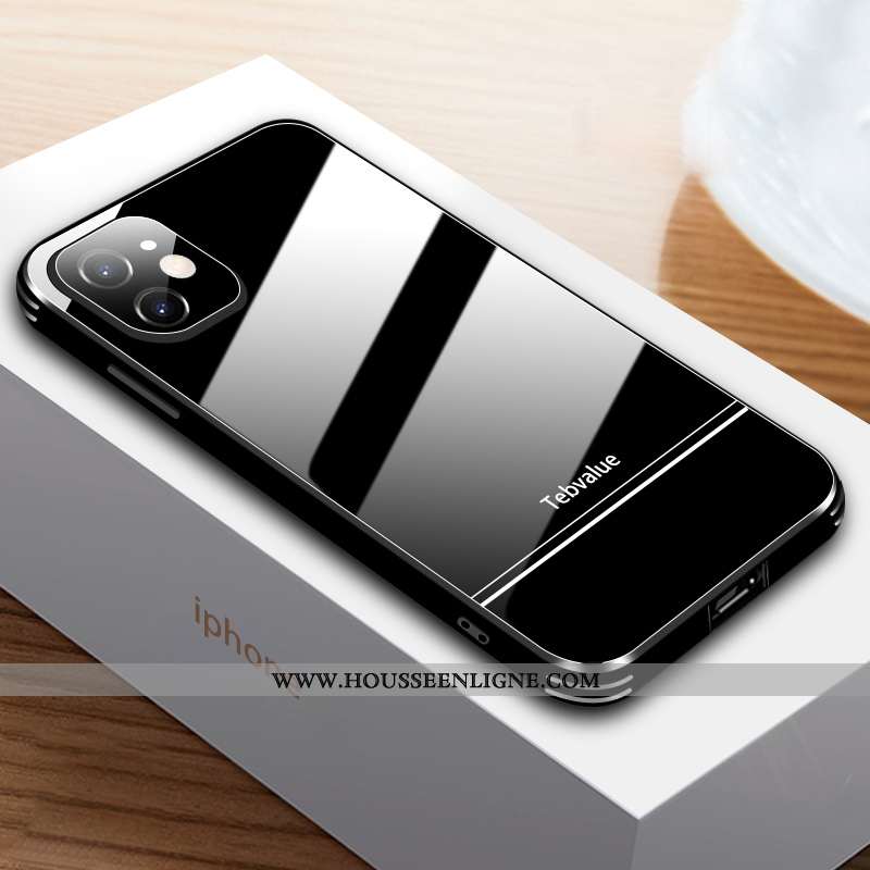 Housse iPhone 12 Mini Personnalité Créatif Mode Luxe Étui Nouveau Protection Blanche