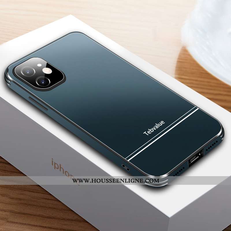 Housse iPhone 12 Mini Personnalité Créatif Mode Luxe Étui Nouveau Protection Blanche