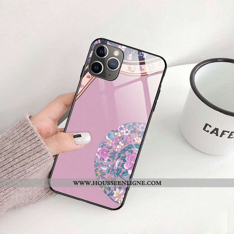 Housse iPhone 12 Mini Tendance Légère Luxe Personnalité Tout Compris Fleur Ultra Blanche