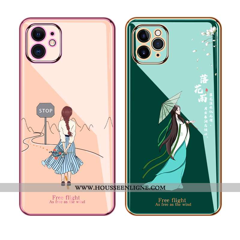 Housse iPhone 12 Mini Ultra Tendance Légère Transparent Téléphone Portable Incassable Protection Ros