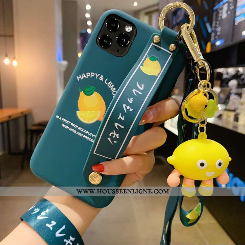 Housse iPhone 12 Pro Max Tendance Silicone Étui Téléphone Portable Tout Compris Protection Citron Bl