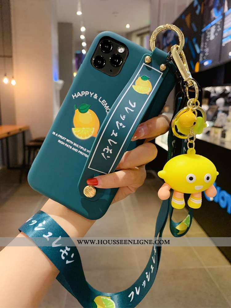 Housse iPhone 12 Pro Max Tendance Silicone Étui Téléphone Portable Tout Compris Protection Citron Bl