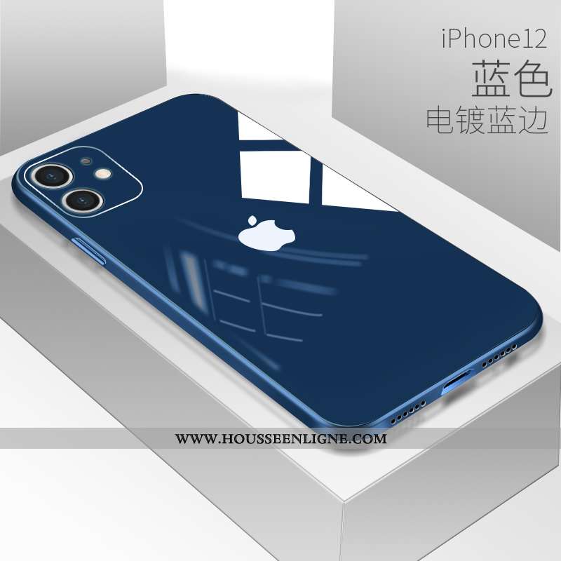 Housse iPhone 12 Protection Verre Coque Tout Compris Téléphone Portable Amoureux Incassable Blanche