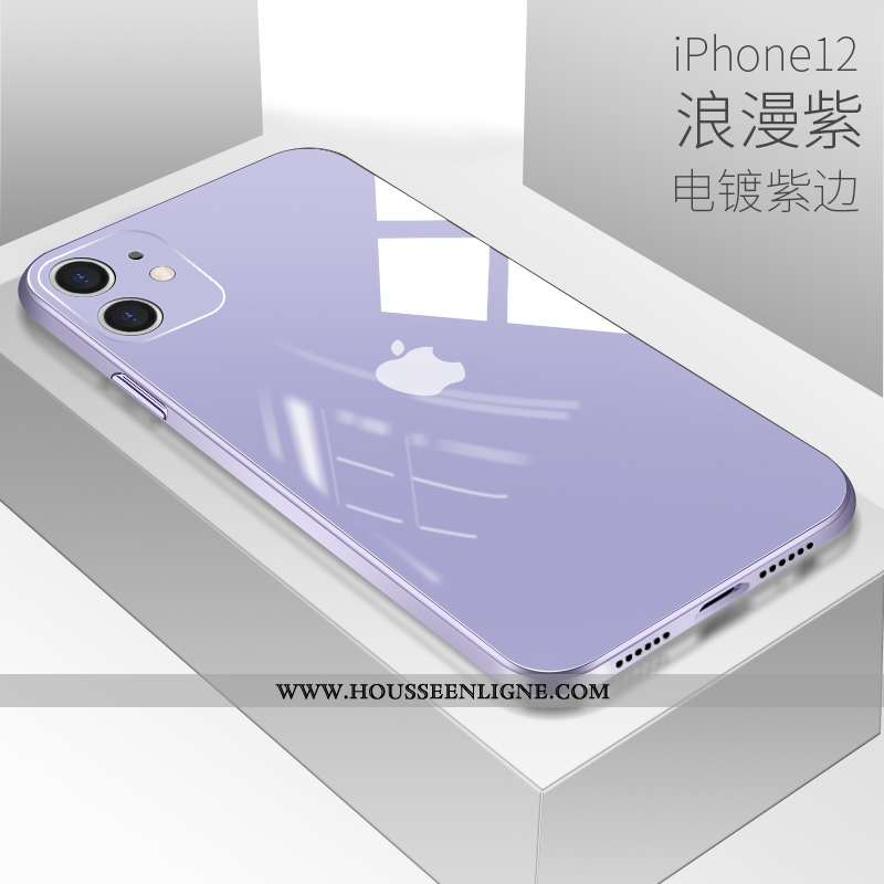 Housse iPhone 12 Protection Verre Coque Tout Compris Téléphone Portable Amoureux Incassable Blanche