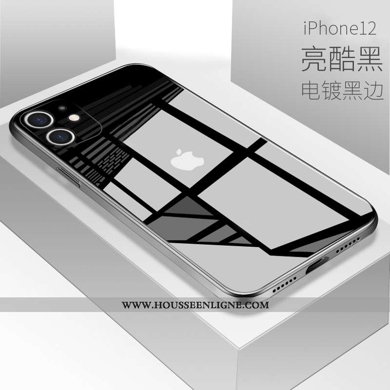 Housse iPhone 12 Protection Verre Coque Tout Compris Téléphone Portable Amoureux Incassable Blanche