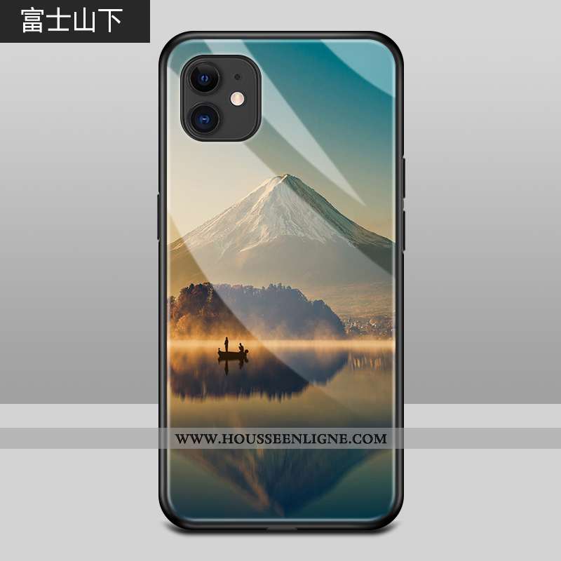 Housse iPhone 12 Silicone Protection Coque Rat Incassable Téléphone Portable Tendance Noir