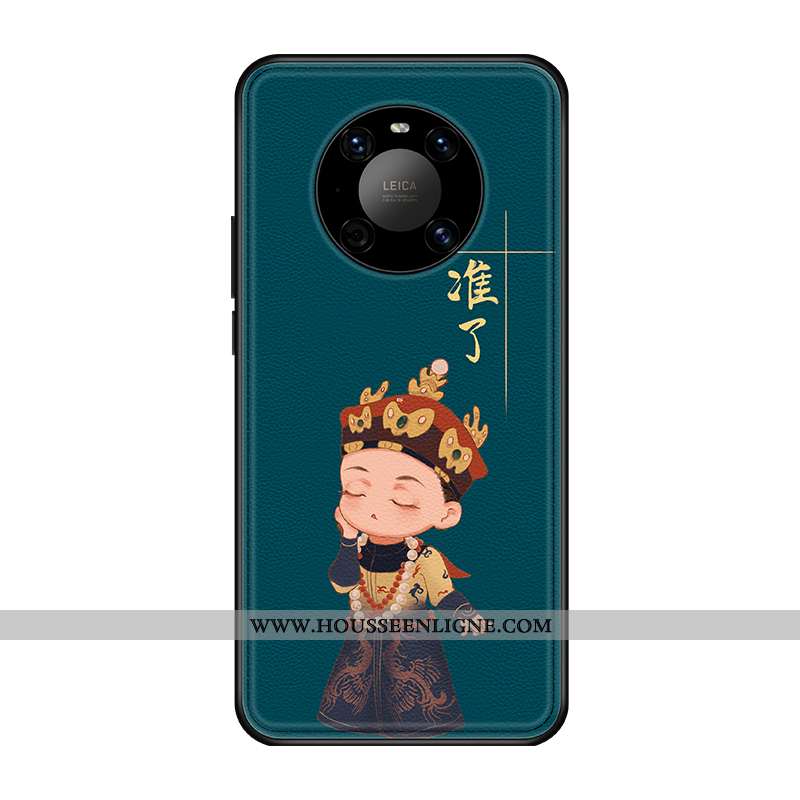 Étui Huawei Mate 40 Créatif Original Style Chinois Coque Nouveau Tendance Tout Compris Verte