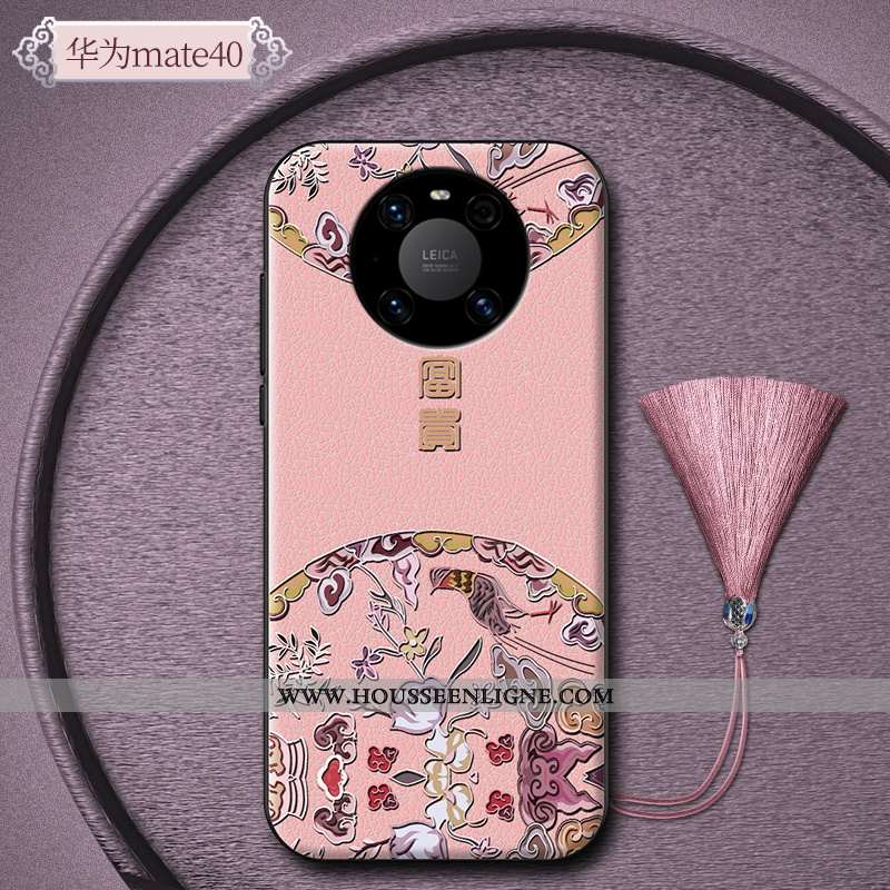 Étui Huawei Mate 40 Créatif Ultra Silicone Tout Compris Luxe Tendance Incassable Violet