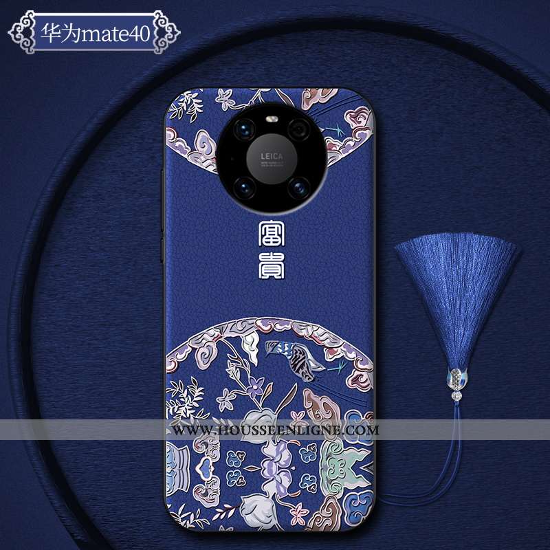 Étui Huawei Mate 40 Créatif Ultra Silicone Tout Compris Luxe Tendance Incassable Violet