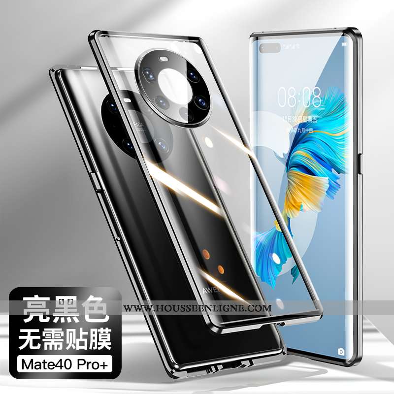 Étui Huawei Mate 40 Pro+ Créatif Tendance Tout Compris Net Rouge Protection Magnétisme Violet