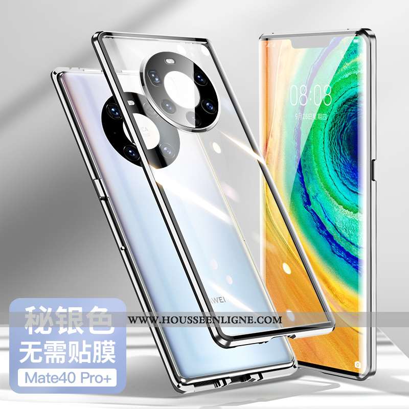 Étui Huawei Mate 40 Pro+ Créatif Tendance Tout Compris Net Rouge Protection Magnétisme Violet