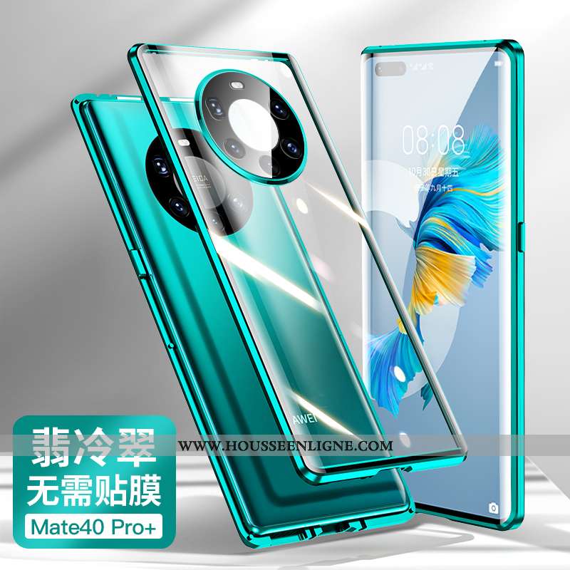 Étui Huawei Mate 40 Pro+ Créatif Tendance Tout Compris Net Rouge Protection Magnétisme Violet