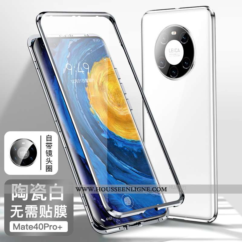 Étui Huawei Mate 40 Pro+ Personnalité Créatif Silicone Tout Compris Coque Noir