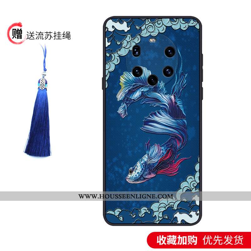 Étui Huawei Mate 40 Pro+ Silicone Protection Téléphone Portable Tendance Incassable Légère Délavé En