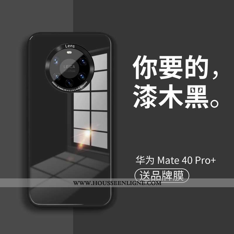 Étui Huawei Mate 40 Pro+ Verre Tendance Téléphone Portable Nouveau Coque Bleu Silicone