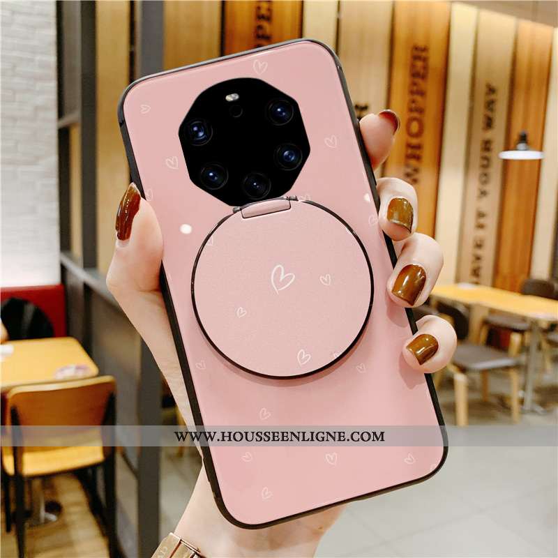 Étui Huawei Mate 40 Rs Mode Protection Coque Verre Amour Petit Verte