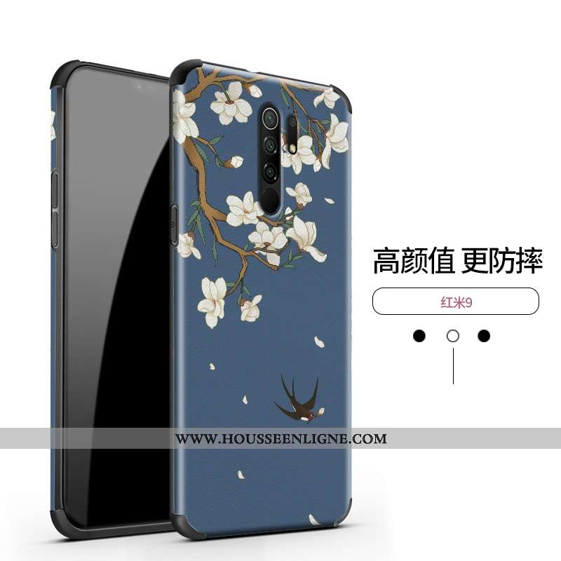 Étui Xiaomi Redmi 9 Ultra Légère Style Chinois Nouveau Incassable Protection Téléphone Portable Viol